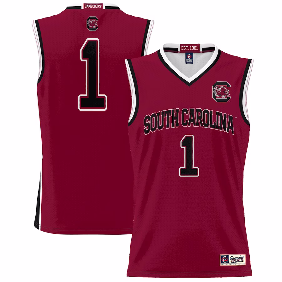 #1 South Carolina Gamecocks GameDay Greats Lightweight Basketball Fashion Jersey - Garnet - Puhuasuan
