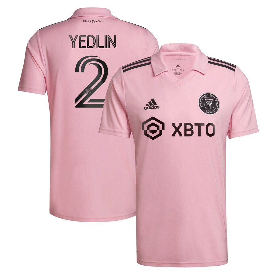 Men's Inter Miami CF DeAndre Yedlin adidas Pink 2022 The Heart Beat Kit Replica Player Jersey - Puhuasuan