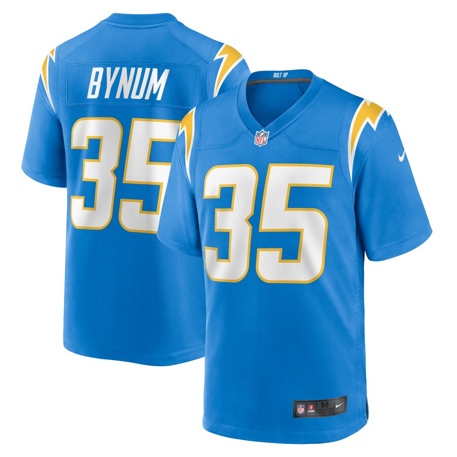Men's Los Angeles Chargers Terrell Bynum Nike  Powder Blue Team Game Jersey - Puhuasuan