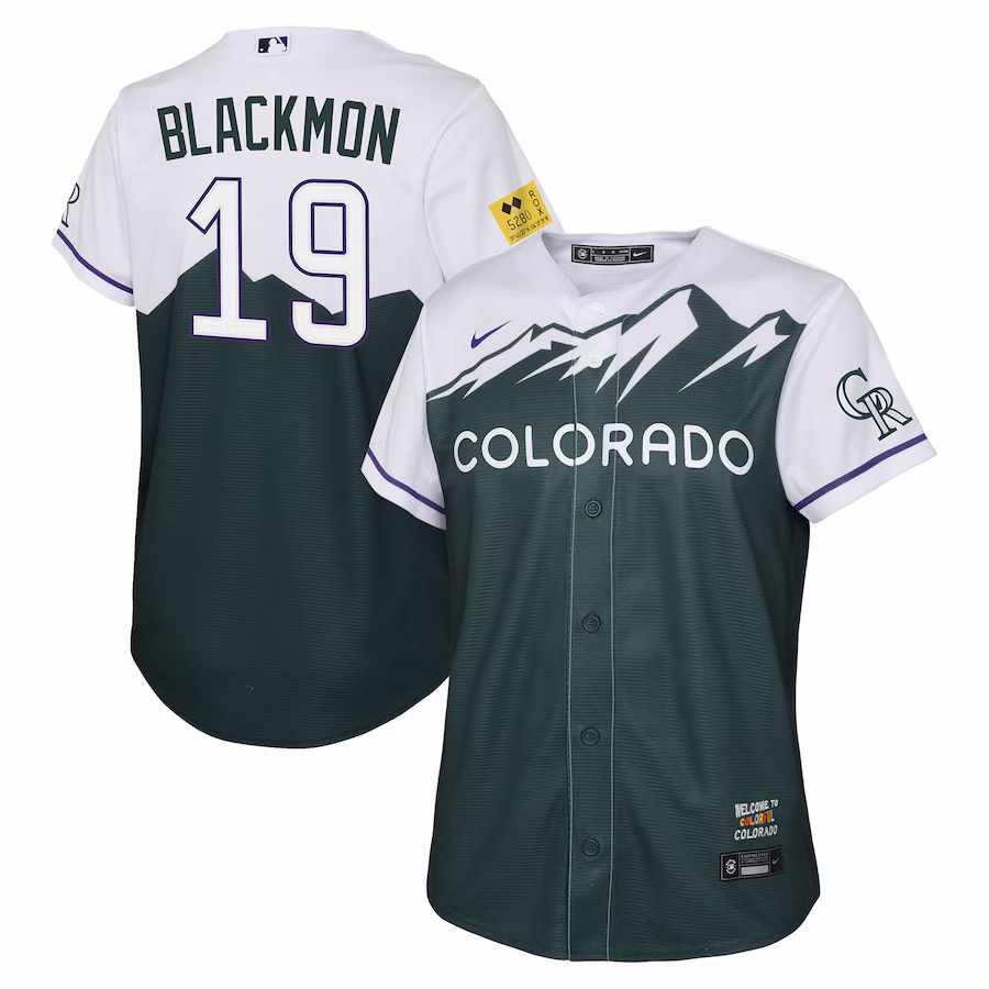 Youth Colorado Rockies Charlie Blackmon Nike Green City Connect Replica Player Jersey - Puhuasuan
