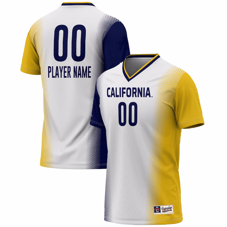 Cal Bears GameDay Greats Youth NIL Pick-A-Player Lightweight Women's Soccer Jersey - White - Puhuasuan