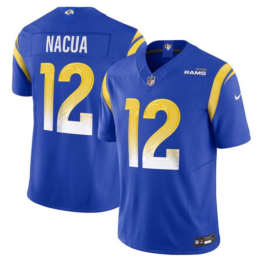 Men's Los Angeles Rams Puka Nacua Nike Royal Vapor F.U.S.E. Limited Player Jersey - Puhuasuan