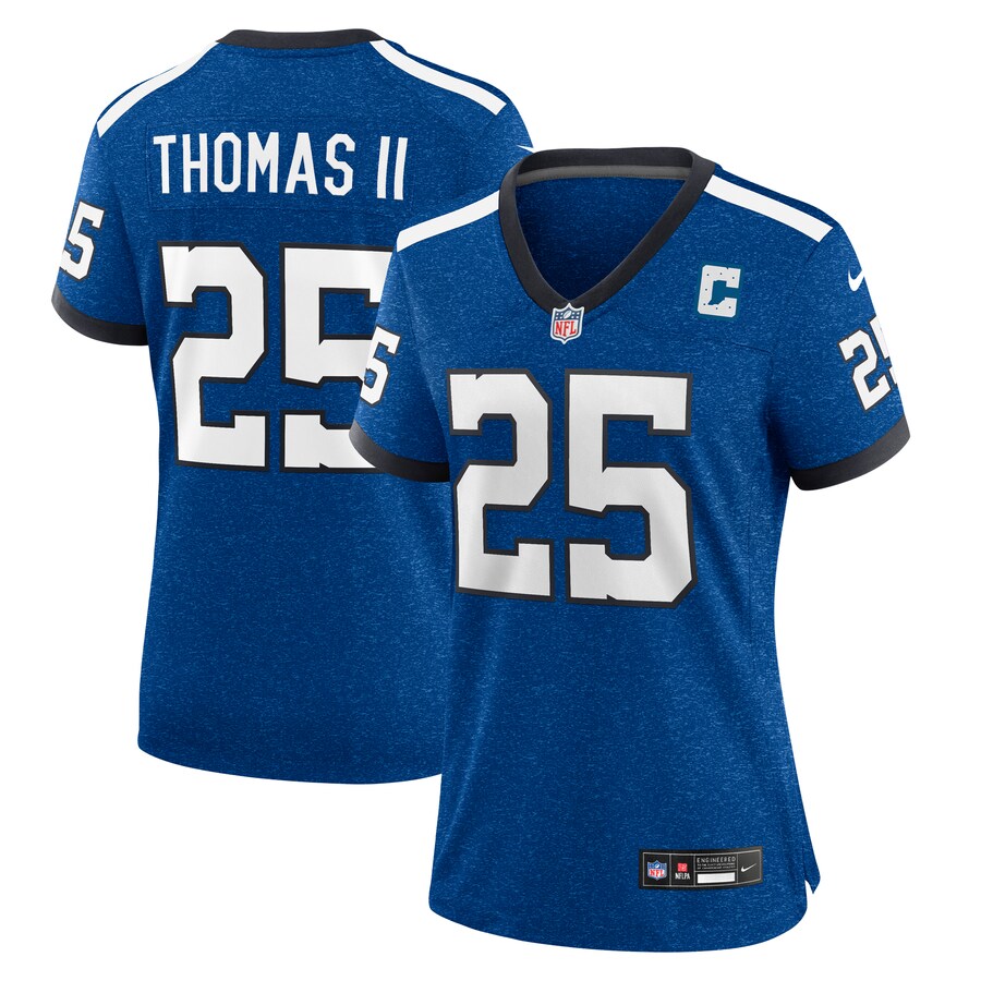 Women's Indianapolis Colts Rodney Thomas II Nike Royal Indiana Nights Alternate Game Jersey - Puhuasuan