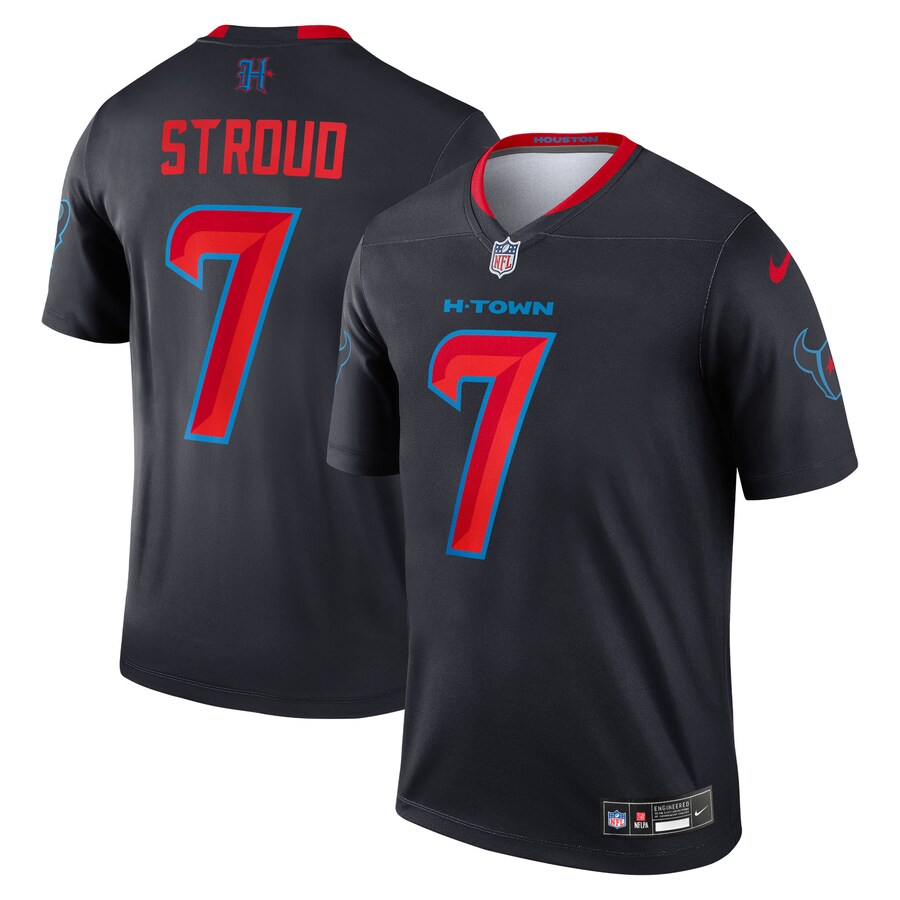 Men's Houston Texans C.J. Stroud Nike Navy Team Legend Jersey - Puhuasuan