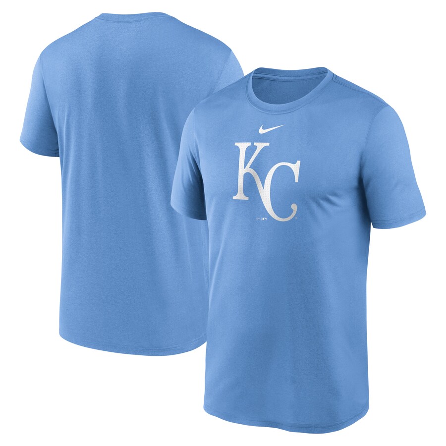 Men's Kansas City Royals Nike Light Blue Legend Fuse Large Logo Performance T-Shirt - Puhuasuan