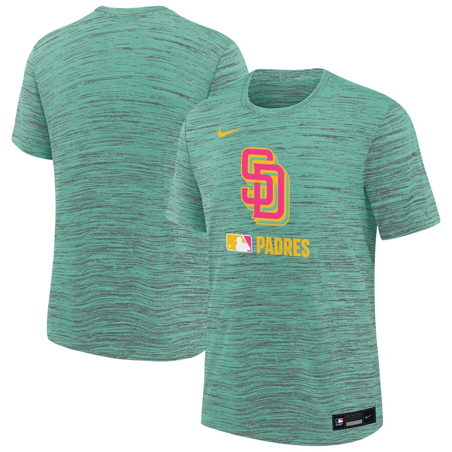 Youth San Diego Padres Nike Mint Authentic Collection City Connect Velocity Performance T-Shirt - Puhuasuan
