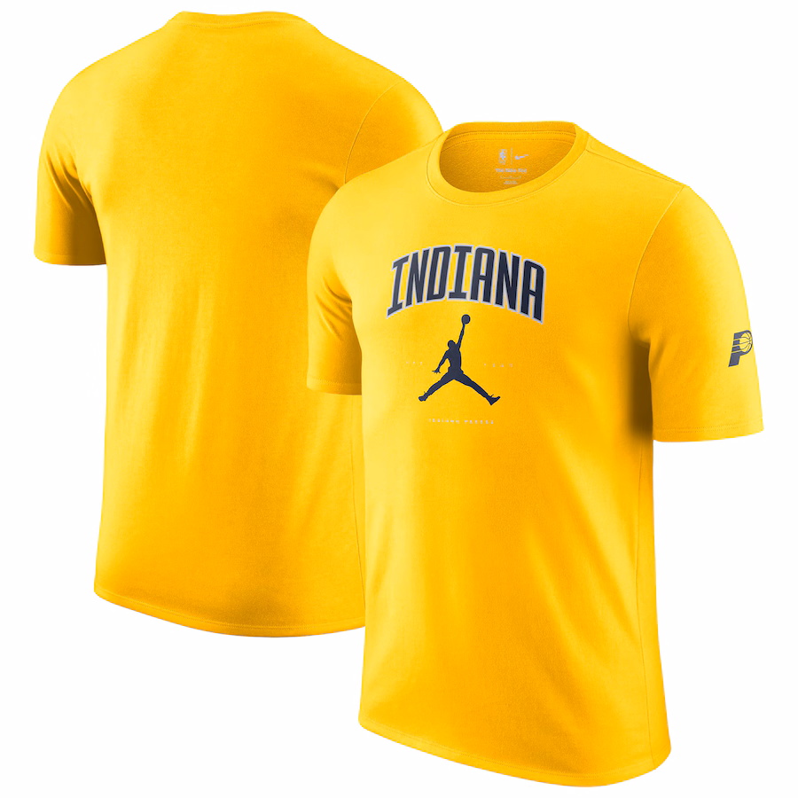 Unisex Indiana Pacers Jordan Brand Gold Essential Cities T-Shirt - Puhuasuan