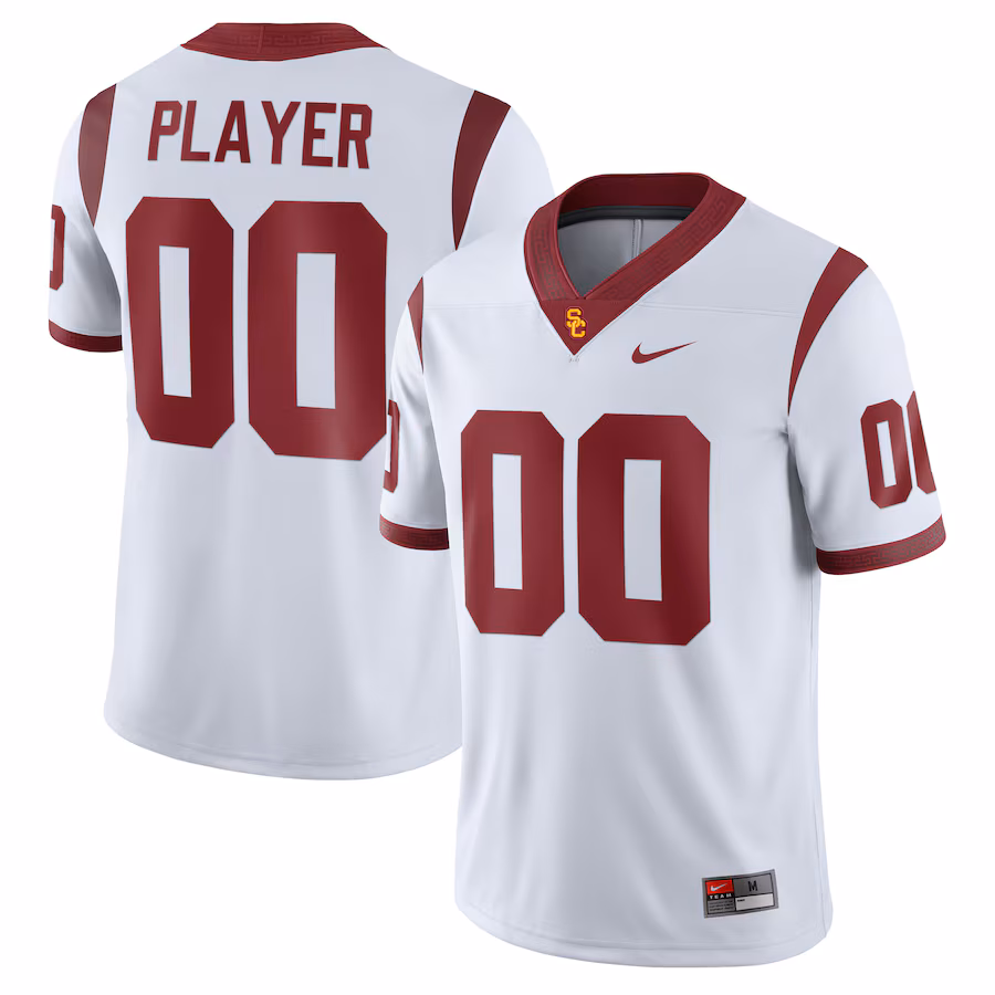 USC Trojans Nike Pick-A-Player NIL Football Replica Jersey - White - Puhuasuan