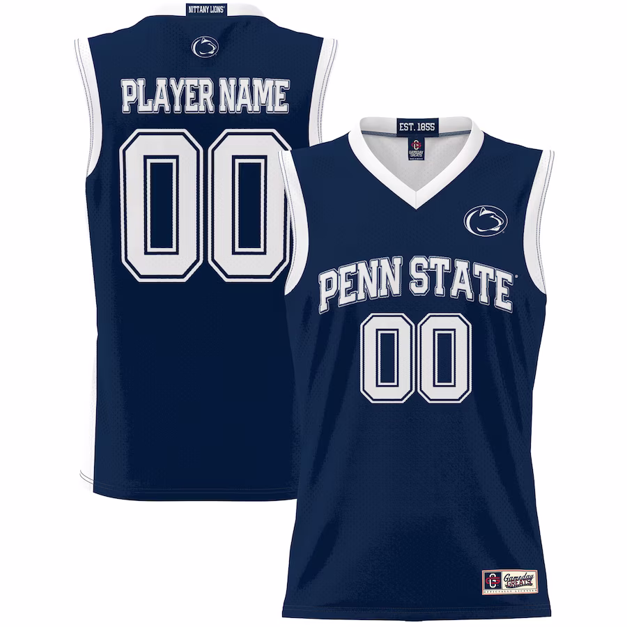 Penn State Nittany Lions GameDay Greats Unisex  Lightweight NIL Pick-A-Player Basketball Jersey - Navy - Puhuasuan