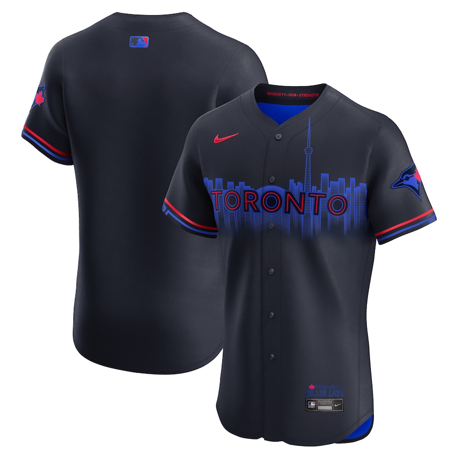 Men's Toronto Blue Jays Nike Navy City Connect Elite Jersey - Puhuasuan