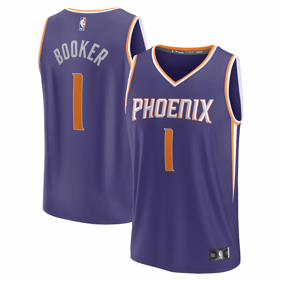 Youth Phoenix Suns Devin Booker Fanatics Purple Fast Break Player Jersey - Icon Edition - Puhuasuan
