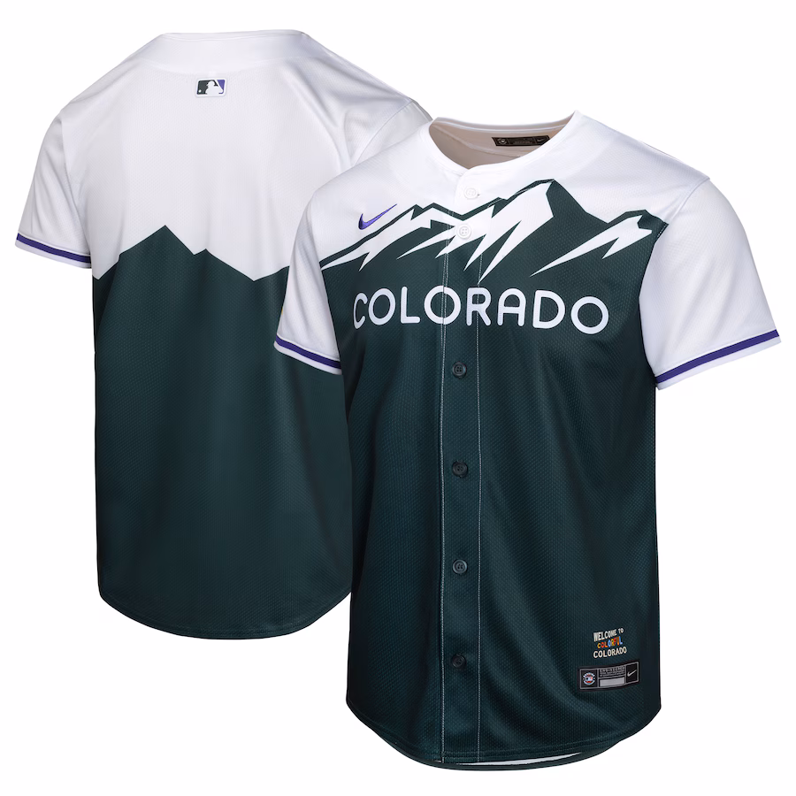 Youth Colorado Rockies  Nike Green City Connect Limited Jersey - Puhuasuan
