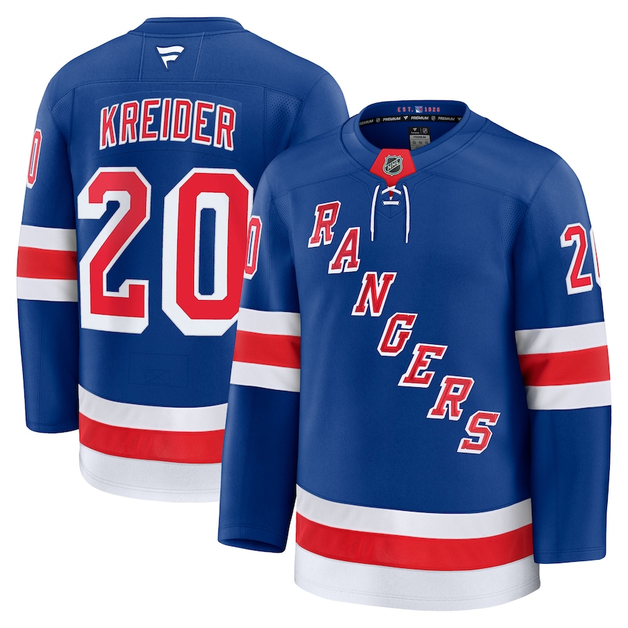 Men's New York Rangers Chris Kreider Fanatics Blue Home Premium Jersey - Puhuasuan