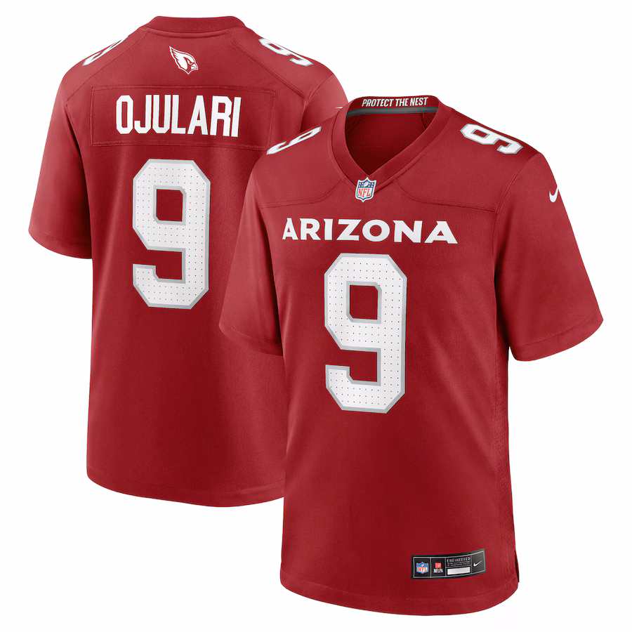 Men's Arizona Cardinals BJ Ojulari Nike Cardinal Team Game Jersey - Puhuasuan
