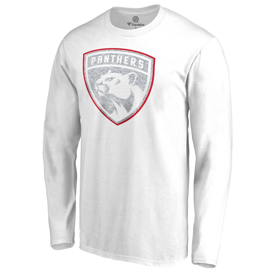 Men's Florida Panthers White White Out Long Sleeve T-Shirt - Puhuasuan