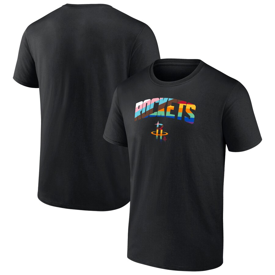 Men's Houston Rockets Black Pride T-Shirt - Puhuasuan