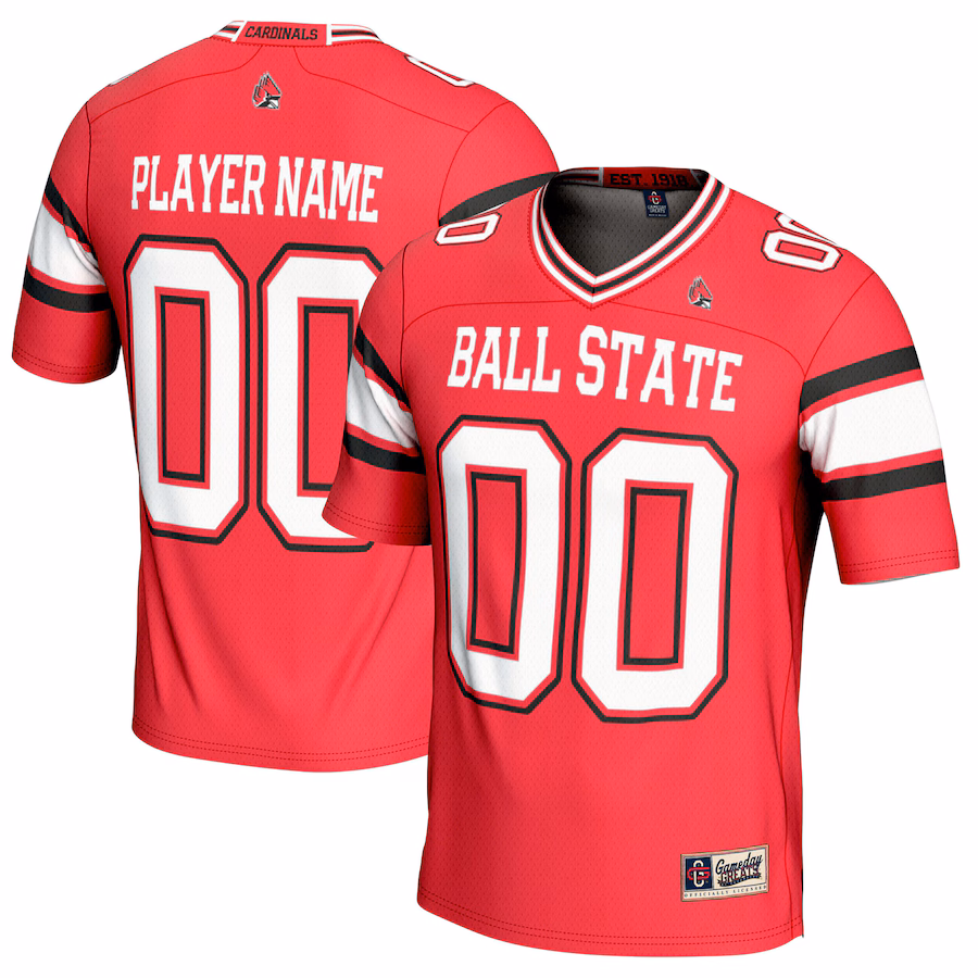 Ball State Cardinals GameDay Greats NIL Pick-A-Player Football Jersey - Cardinal - Puhuasuan