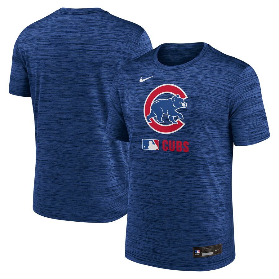 Men's Chicago Cubs Nike Royal Authentic Collection Velocity Performance Practice T-Shirt - Puhuasuan