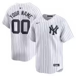 Youth New York Yankees Nike White Home Limited Custom Jersey - Puhuasuan