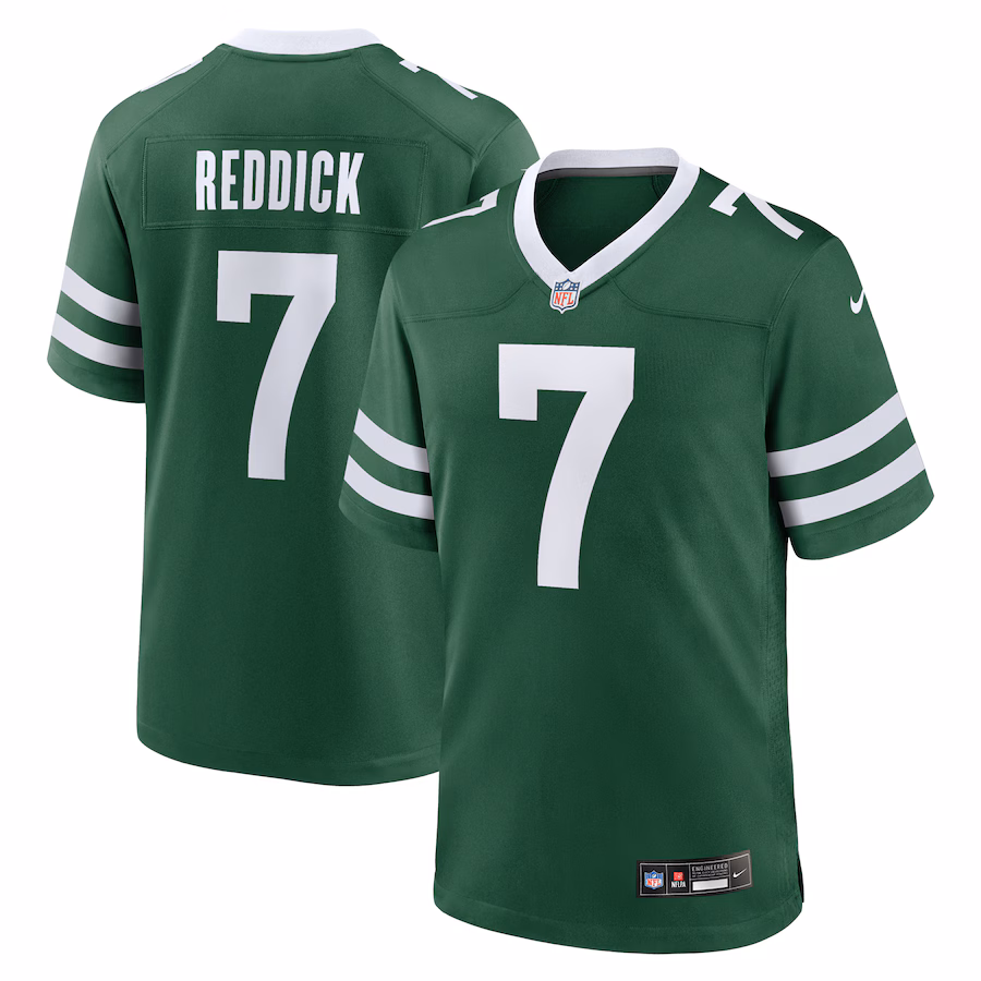 Men's New York Jets Haason Reddick Nike Legacy Green Team Game Jersey - Puhuasuan