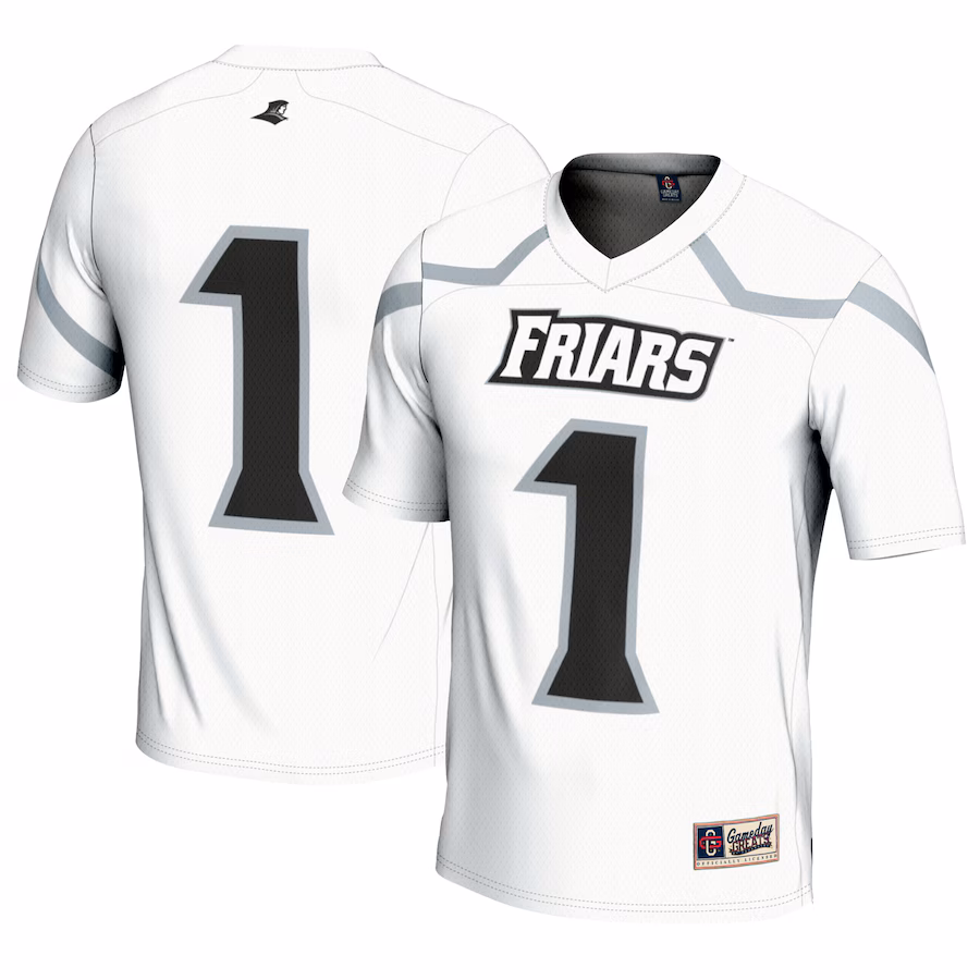 #1 Providence Friars GameDay Greats Lightweight Lacrosse Jersey - White - Puhuasuan