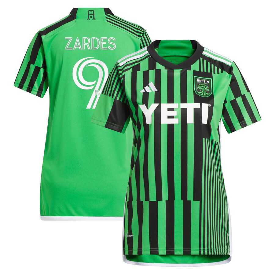 Women's Austin FC Gyasi Zardes adidas Green 2023 Las Voces Kit Replica Jersey - Puhuasuan