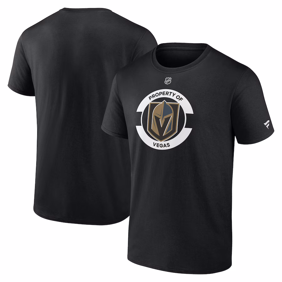 Men's Vegas Golden Knights Fanatics Black Authentic Pro Core Secondary T-Shirt - Puhuasuan