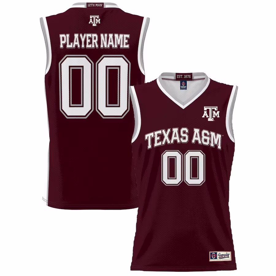 Texas A&M Aggies GameDay Greats Youth NIL Pick-A-Player Lightweight Basketball Jersey - Navy - Puhuasuan