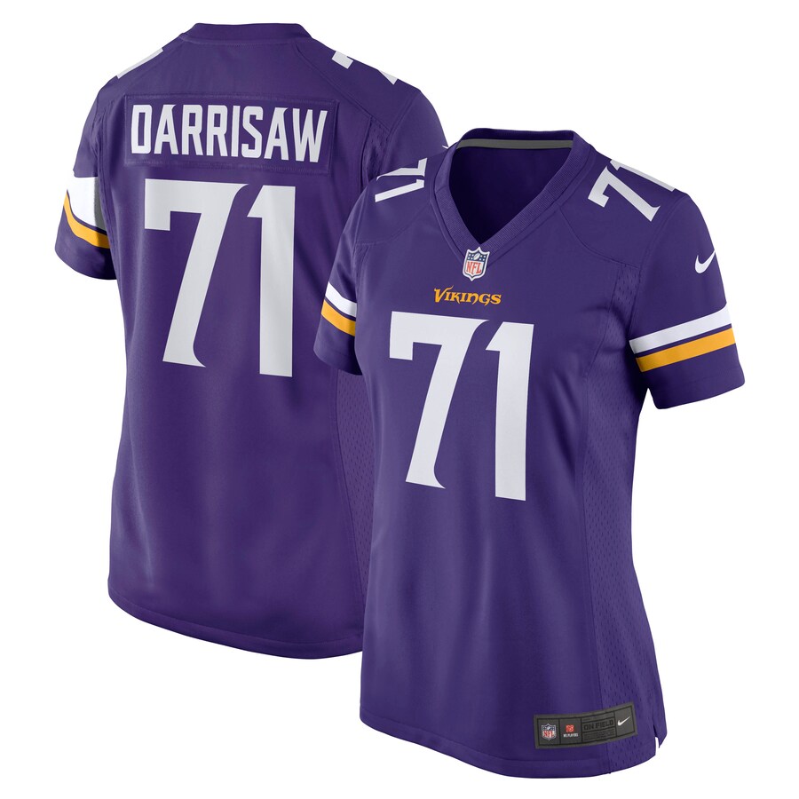 Women's Minnesota Vikings Christian Darrisaw Nike Purple Game Jersey - Puhuasuan