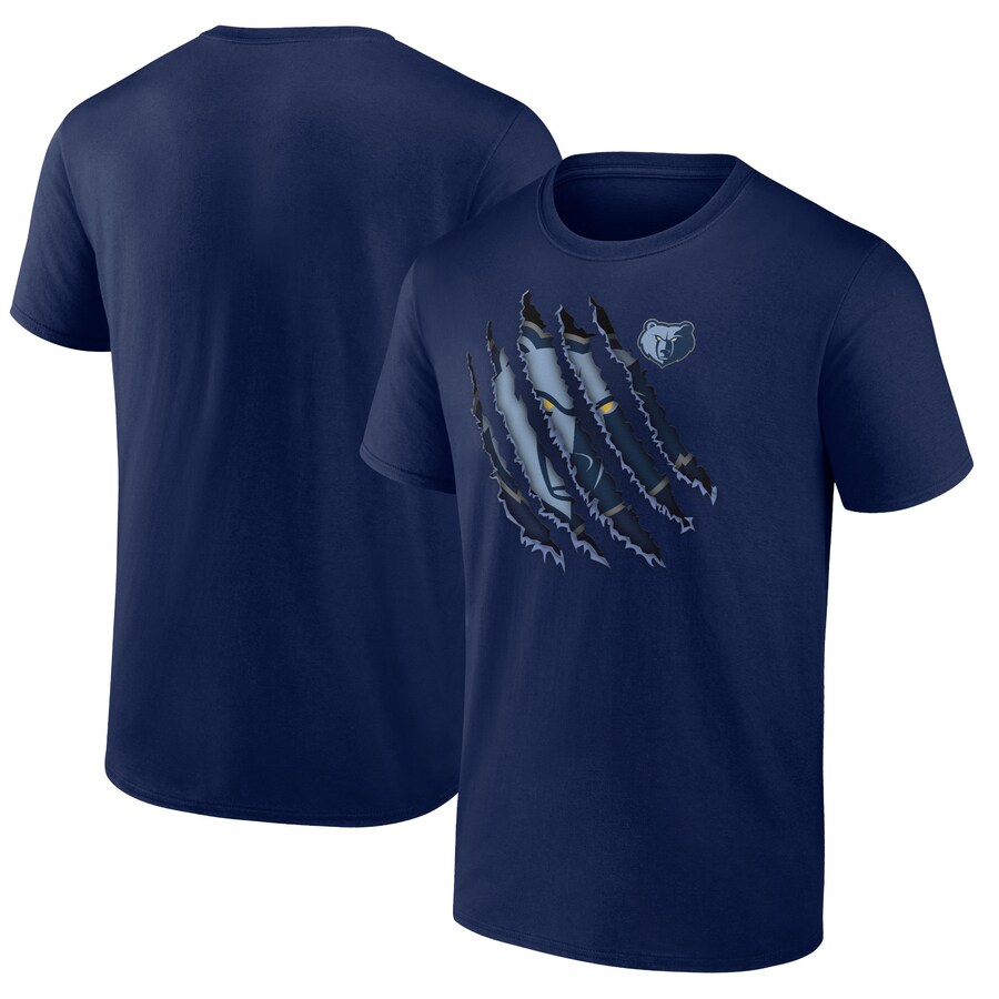Men's Memphis Grizzlies Navy Half Court Offense T-Shirt - Puhuasuan