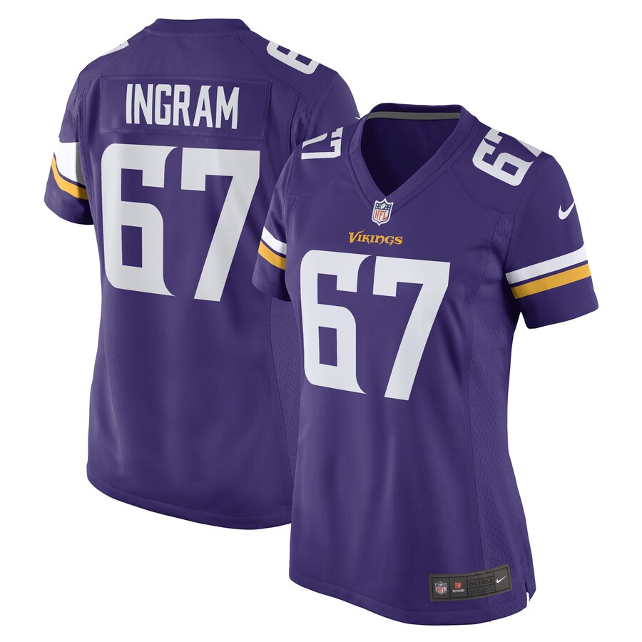 Women's Minnesota Vikings Ed Ingram Nike Purple Game Player Jersey - Puhuasuan