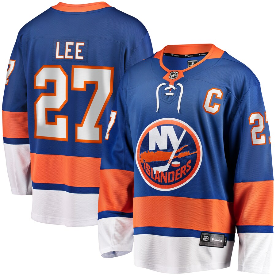 Men's New York Islanders Anders Lee Fanatics Branded Royal Home Captain Patch Breakaway Player Jersey - Puhuasuan