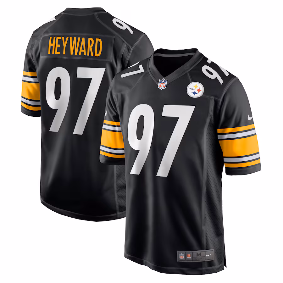 Men's Pittsburgh Steelers Cameron Heyward Nike Black Game Jersey - Puhuasuan