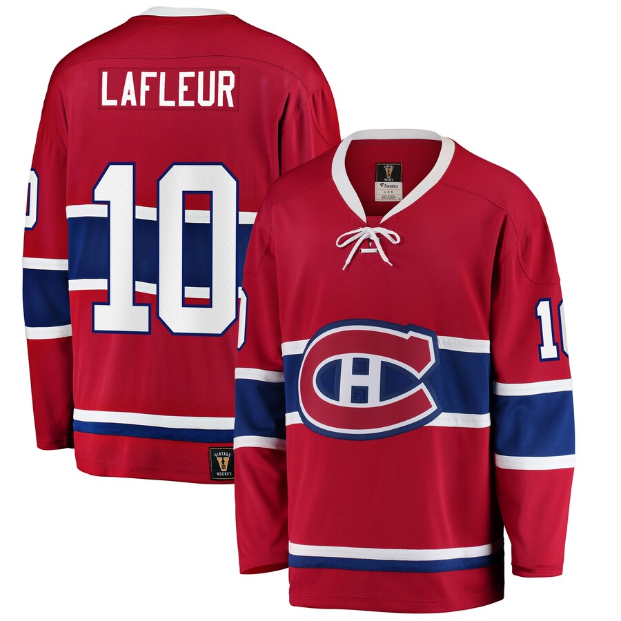 Men's Montreal Canadiens Guy Lafleur Fanatics Branded Red Premier Breakaway Retired Player Jersey - Puhuasuan