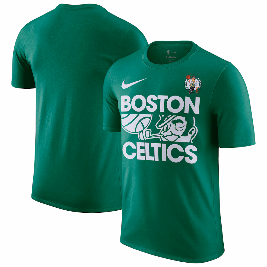 Men's Boston Celtics Nike Kelly Green Courtside This Is Our Year T-Shirt - Puhuasuan