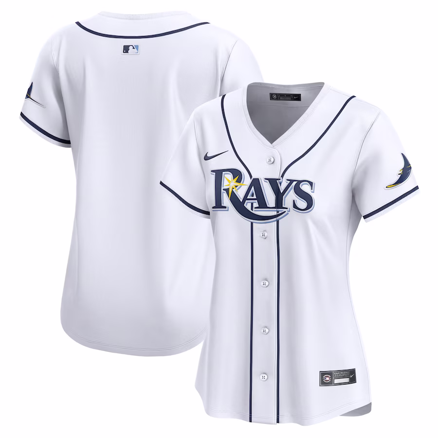 Women's Tampa Bay Rays Nike White Home Limited Jersey - Puhuasuan