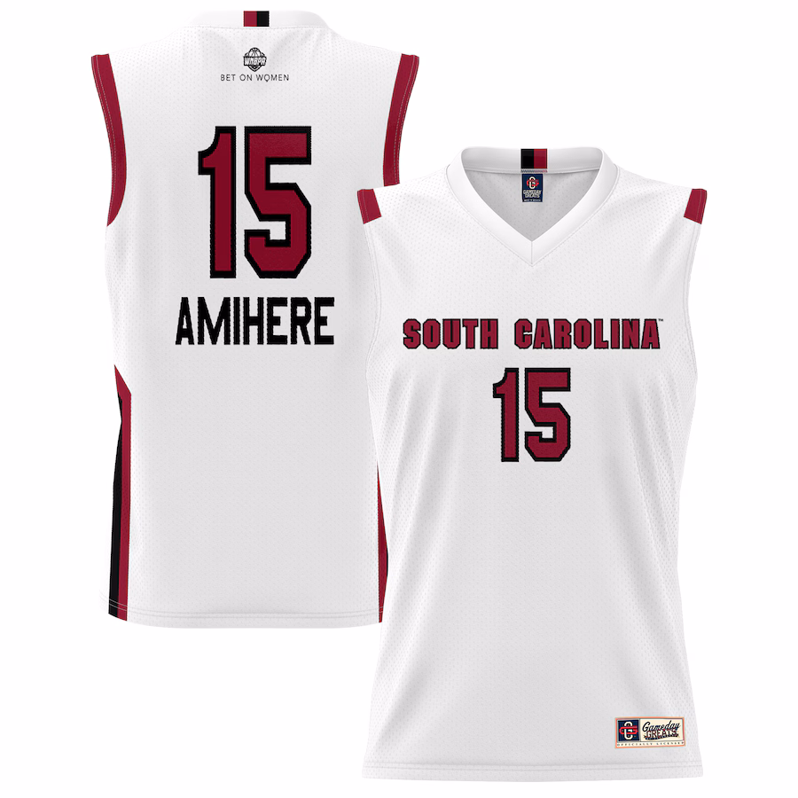 Youth GameDay Greats Laeticia Amihere White South Carolina Gamecocks Lightweight Basketball Alumni Jersey - Puhuasuan