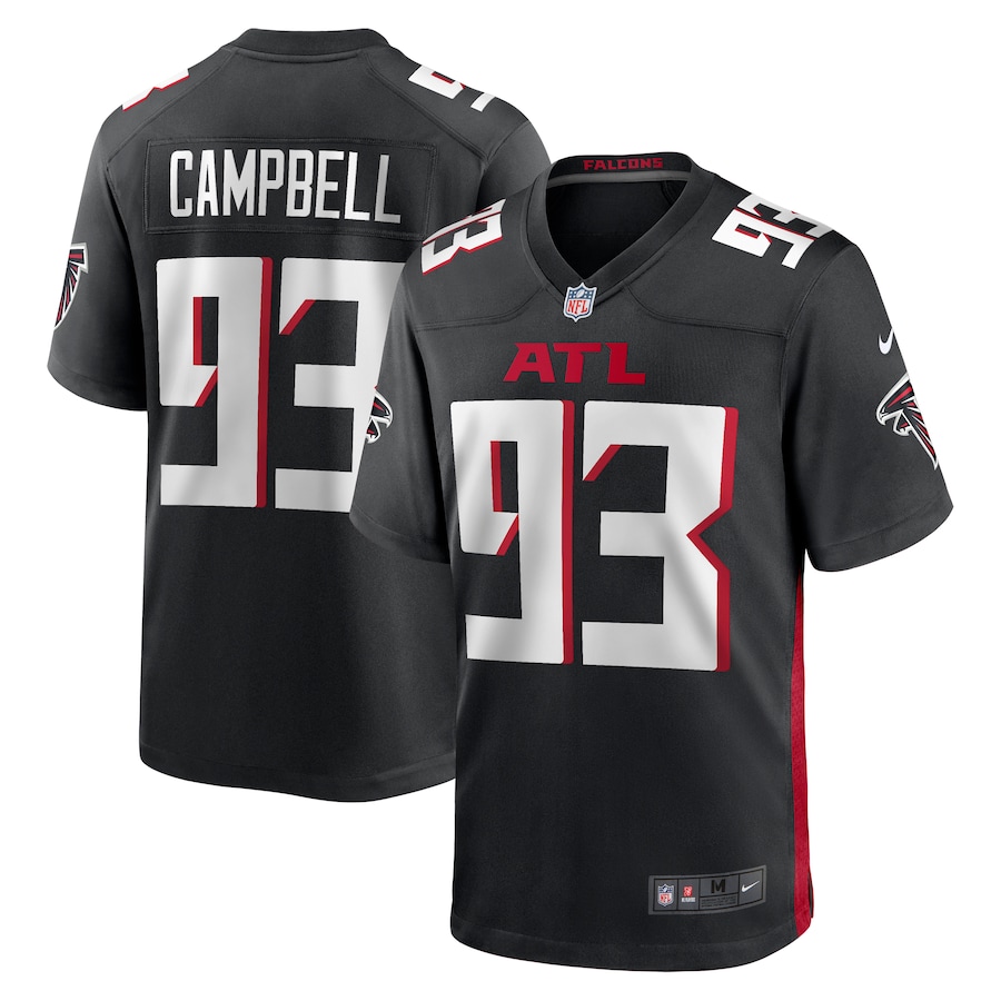 Men's Atlanta Falcons Calais Campbell Nike Black Game Player Jersey - Puhuasuan