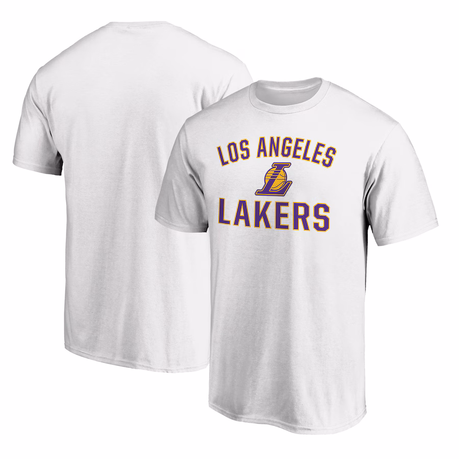 Men's Los Angeles Lakers White Victory Arch T-Shirt - Puhuasuan