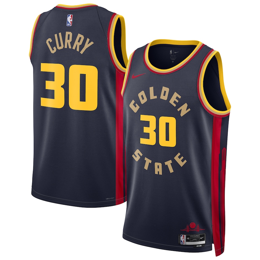 Unisex Golden State Warriors Stephen Curry Nike Navy 2024/25 Swingman Player Jersey - City Edition - Puhuasuan
