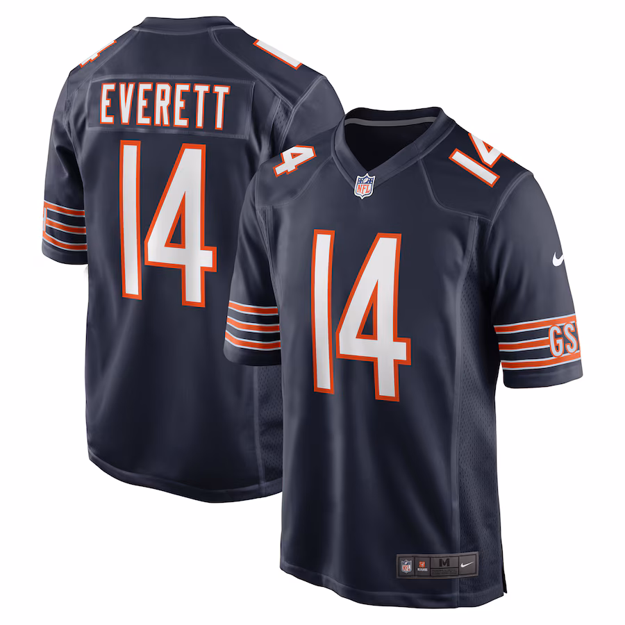 Men's Chicago Bears Gerald Everett Nike Navy Game Jersey - Puhuasuan