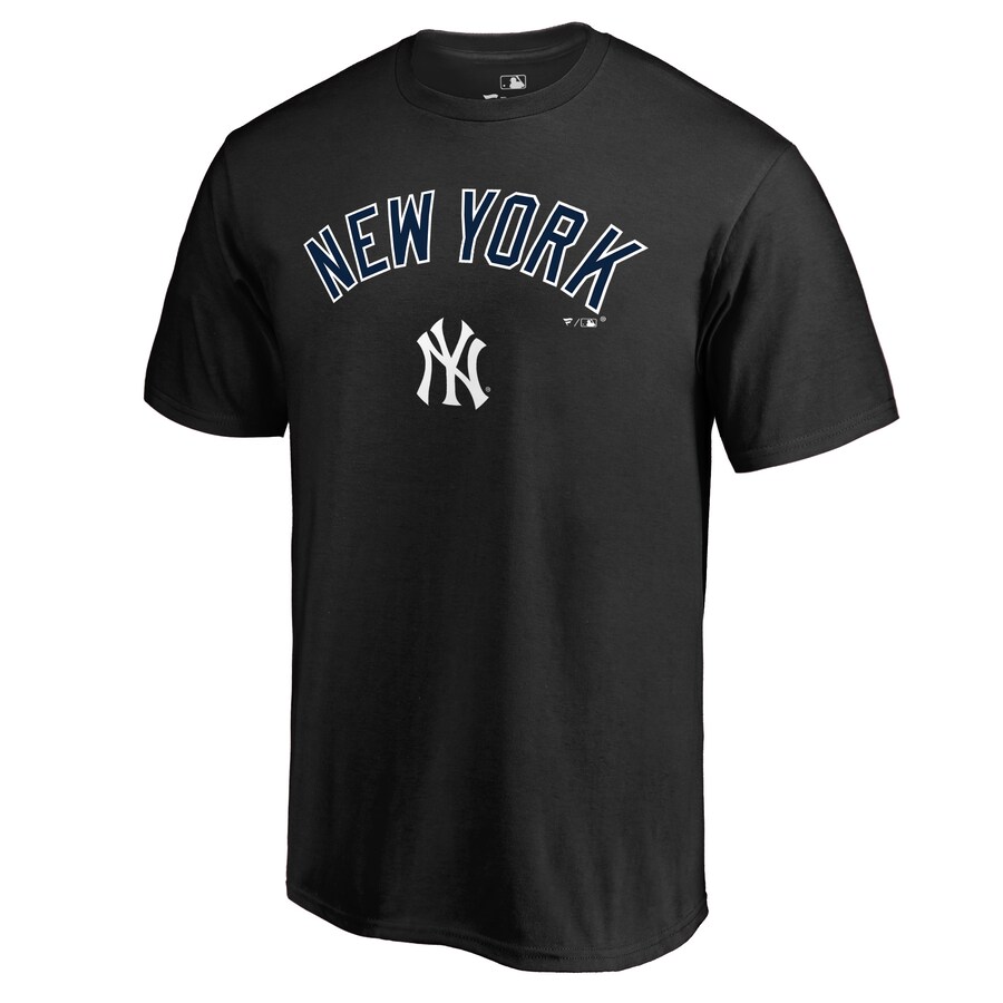 Men's New York Yankees Black Team Lockup T-Shirt - Puhuasuan