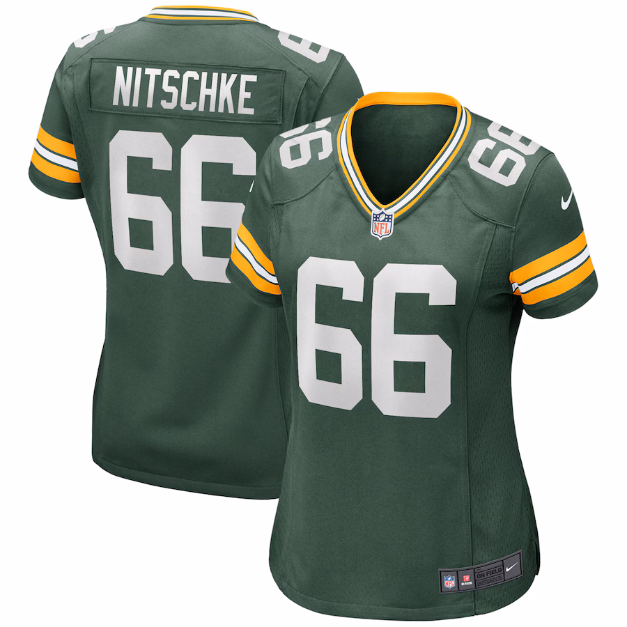 Women's Green Bay Packers Ray Nitschke Nike Green Game Retired Player Jersey - Puhuasuan
