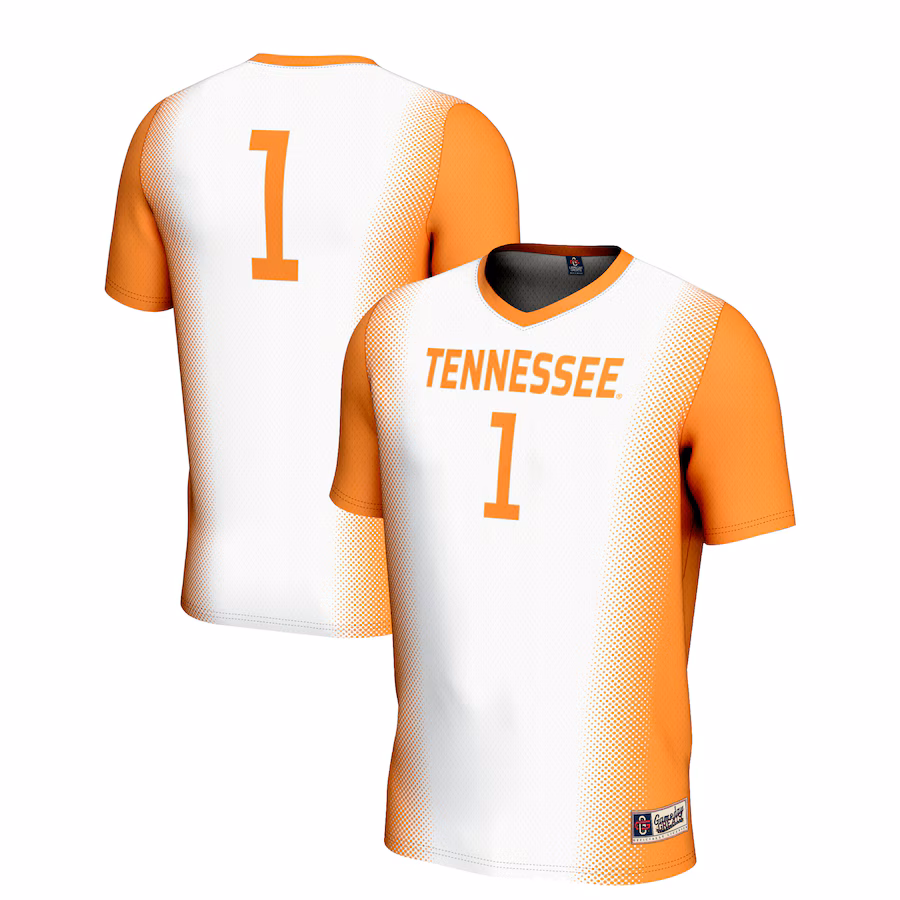Youth GameDay Greats White #1 Tennessee Volunteers  Lightweight Women's Soccer Jersey - Puhuasuan