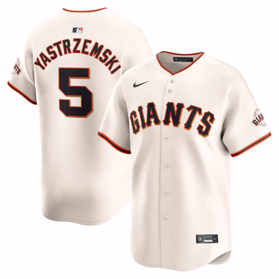 Youth San Francisco Giants Mike Yastrzemski Nike Cream Home Limited Player Jersey - Puhuasuan
