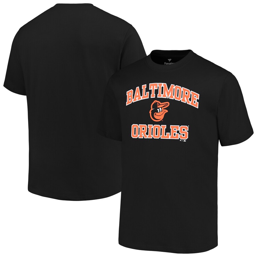 Men's Baltimore Orioles Profile Black Big & Tall Heart & Soul T-Shirt - Puhuasuan