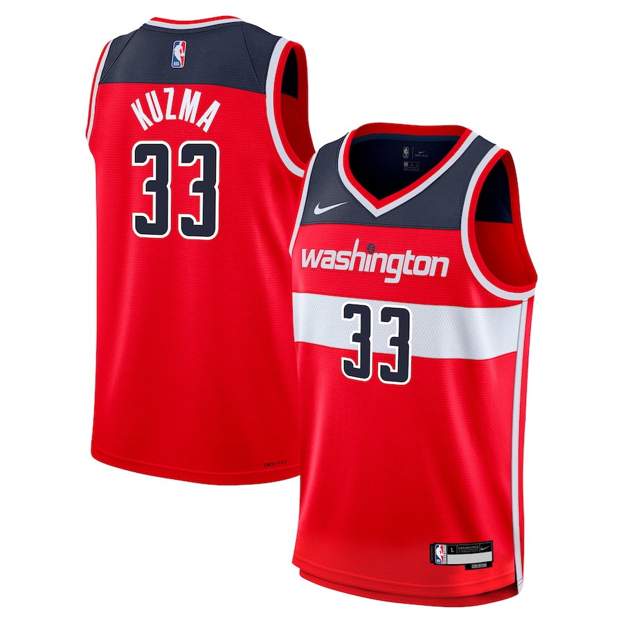 Youth Washington Wizards Kyle Kuzma Nike Red Swingman Jersey - Icon Edition - Puhuasuan