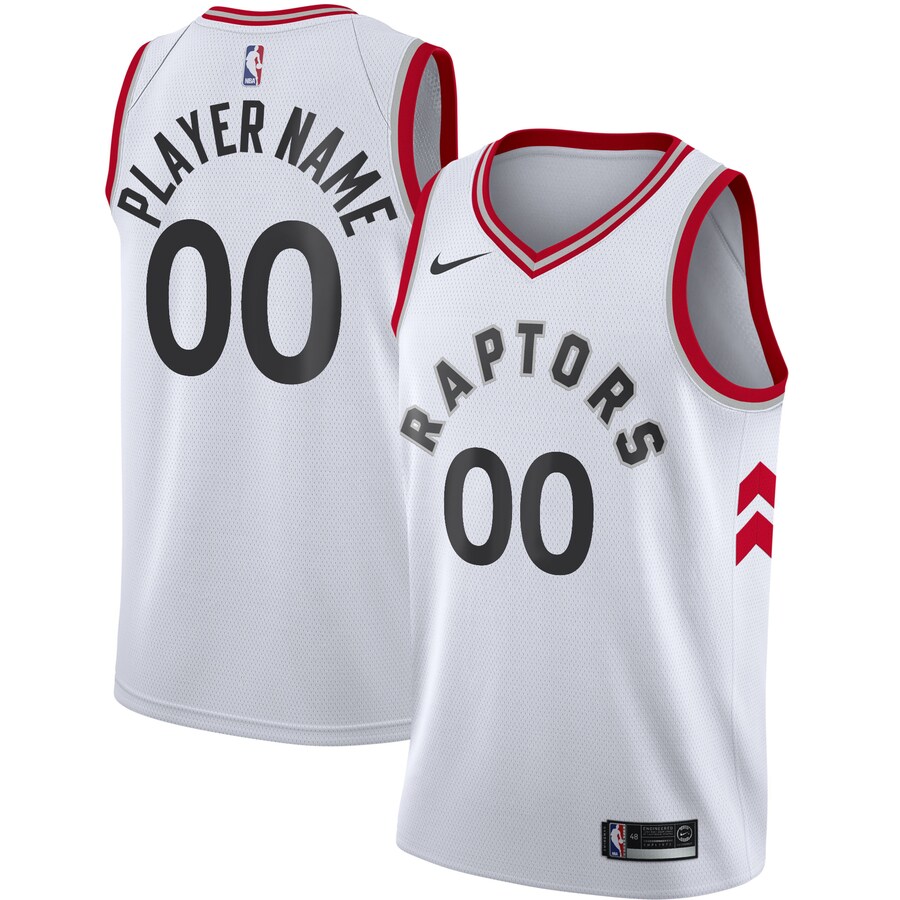 Men's Toronto Raptors Nike White 2020/21 Swingman Custom Jersey - Association Edition - Puhuasuan