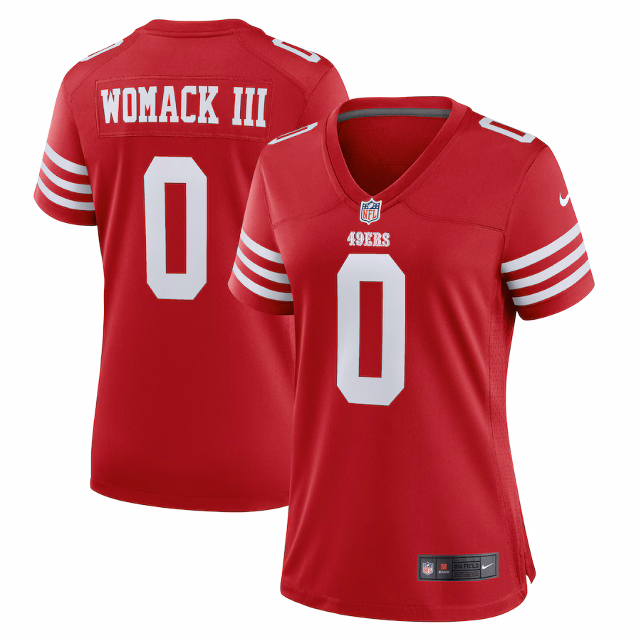 Women's San Francisco 49ers Samuel Womack III Nike  Scarlet  Game Jersey - Puhuasuan