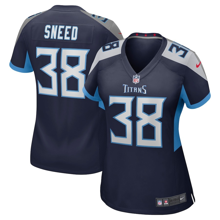 Women's Tennessee Titans L'Jarius Sneed Nike Navy Team Game Jersey - Puhuasuan